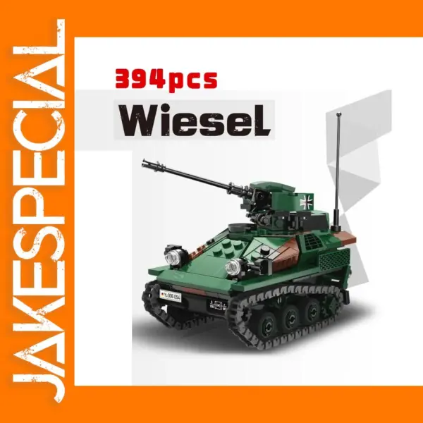 MOC Brick Set Military Vehicle Model Wiesel