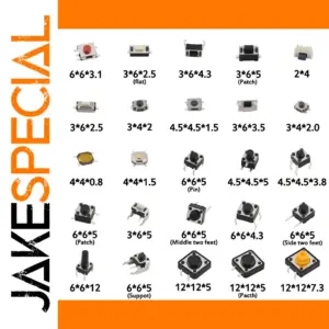 125-Piece Micro Switch Assorted DIY Kit for Electronics