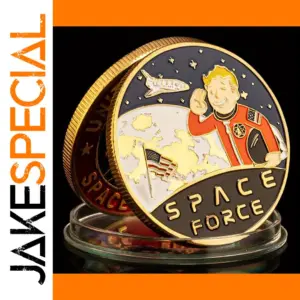 Gold Plated Space Force Commemorative Coin