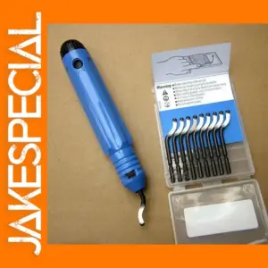10-Piece Burr Deburring Tool Kit with Handle