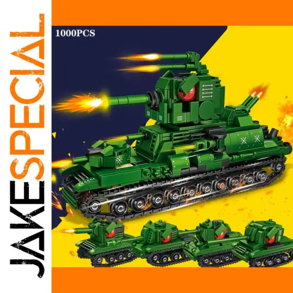 Military Tank Building Block Toy Set