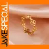 Four-leaf Clover Stainless Steel Women’s Ring