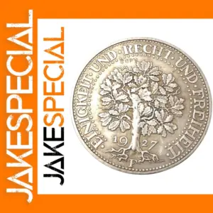 1927-F 5 Reichsmark Silver Replica Coin