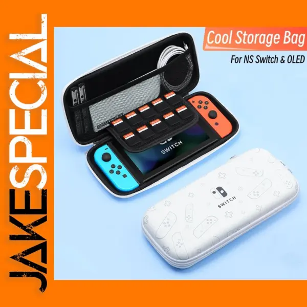 Black and White Storage Bag for Switch OLED