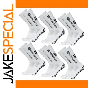 Knee-High Anti-Slip Athletic Socks - 6 Pairs