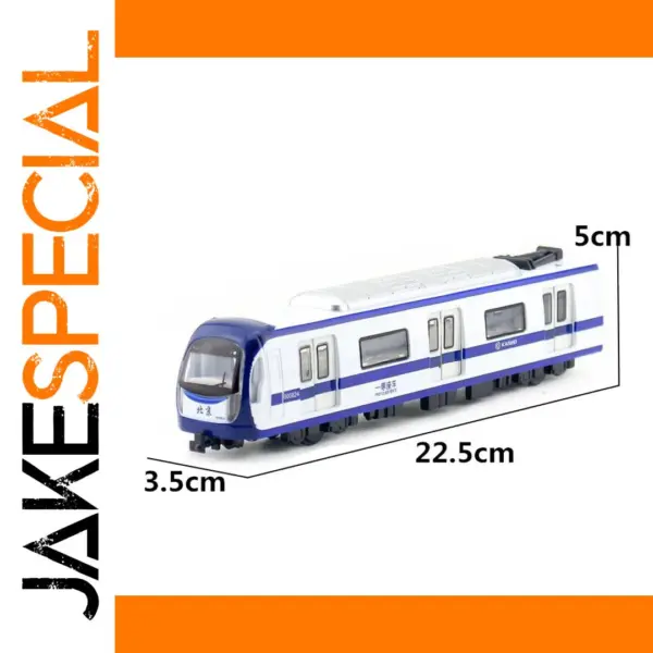 1:87 Alloy Pull Back Subway Train Model