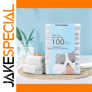 100 Small Disposable Garbage Bags Set