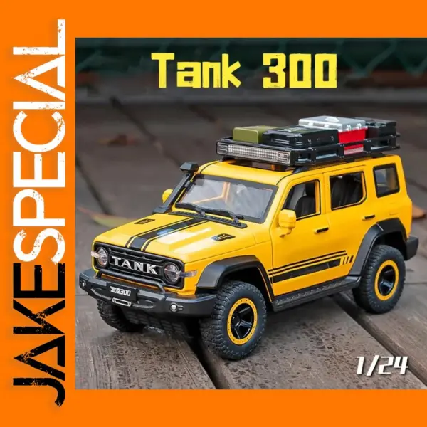 1:24 Alloy Diecast Off-road Tank Model