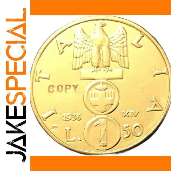 1936 Italy 50 Lire Antique Replica Coin