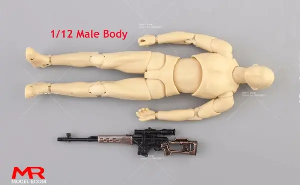 1/12 Scale Mini Sniper Rifle Model AKM M4A1 98K Accessories - Image 2