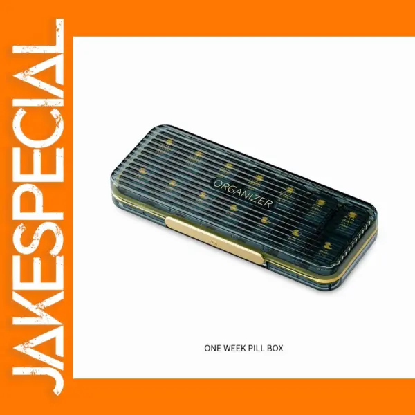 Portable 7 Day Weekly Pill Organizer