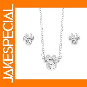 Disney Minnie Pendant Necklace and Earrings Set