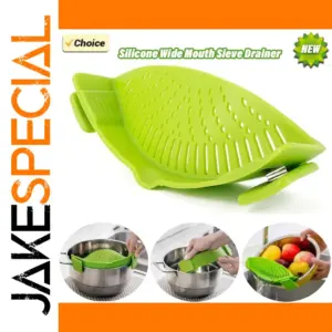 Silicone Clip-On Pot Strainer for Kitchen