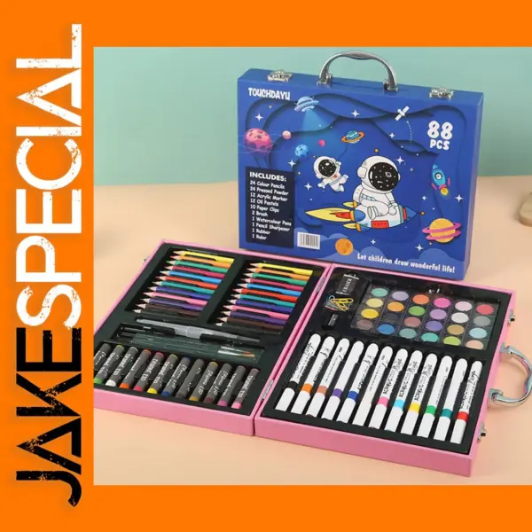 88 Piece Colored Drawing Pen Set