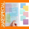 4 Pack Transparent Sticky Note Pads 3x3 Inches