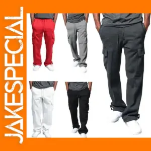 Men's Casual Fleece Sports Pants for Running