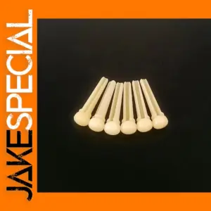 6pcs Natural Bone Guitar Bridge Pins Set