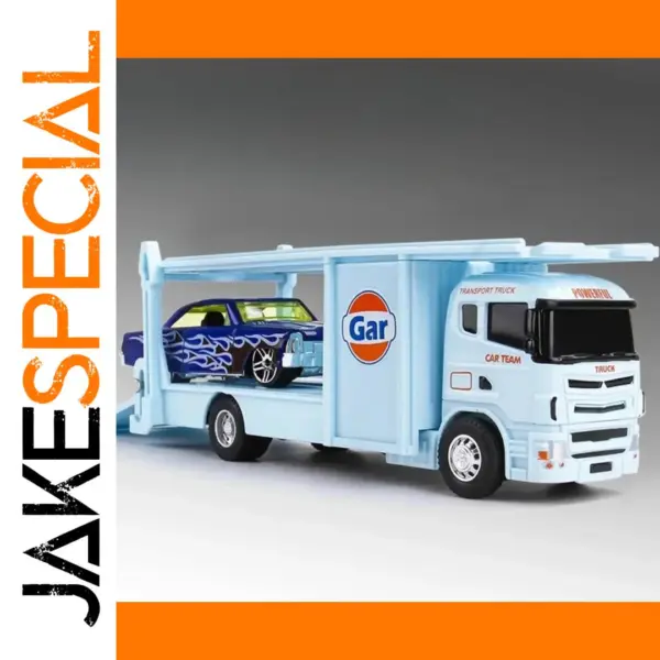 1:64 Alloy Container Trailer Model Toy Car