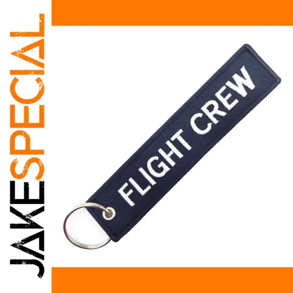Flight Crew Embroidered Keychain for Aviation