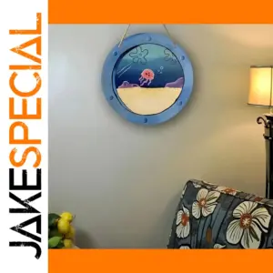 Ocean-Themed Jellyfish Wooden Signage