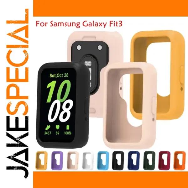 Full Coverage Silicone Case for Samsung Galaxy Fit 3 Watch