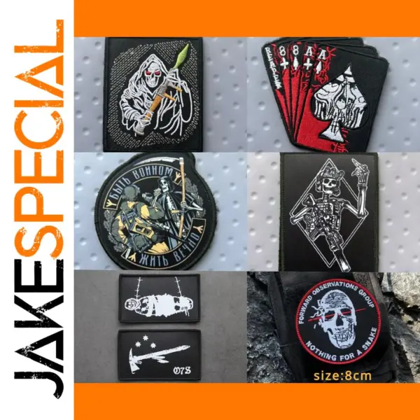 One7Six Black Canyons Skull Tactical Patch Embroidered
