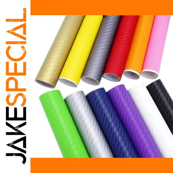 3D Carbon Fiber Vinyl Wrap 127cmx20cm авто