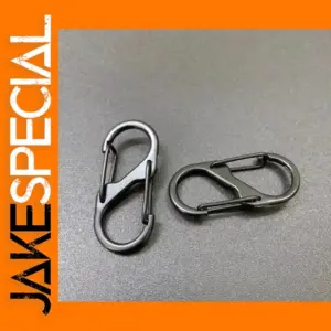 10 Pcs S Shaped Metal Carabiner Clips