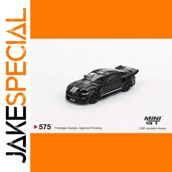 MINI GT 1/64 Shelby GT500 Model Black Car