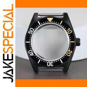 Modified Seiko Watch Case Black Tiger Whale 40mm