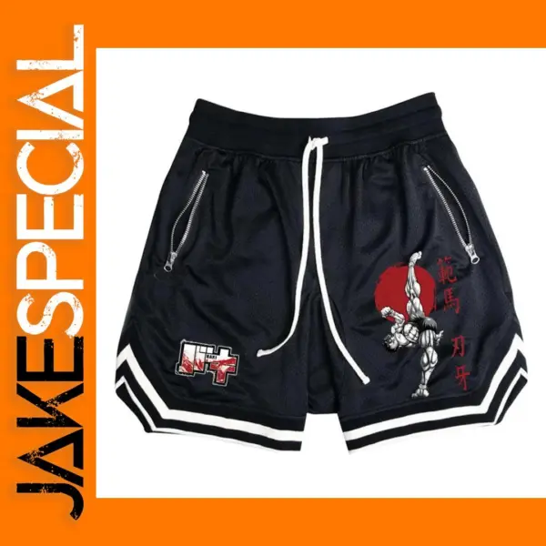 Hanma Baki Anime Quick Dry Mesh Shorts