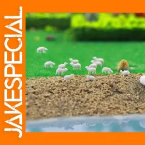 N Scale 1:160 Unpainted Model Sheep Set
