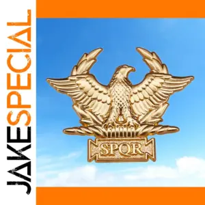 Roman Legion Golden Eagle Brooch SPQR Gladiator Badge