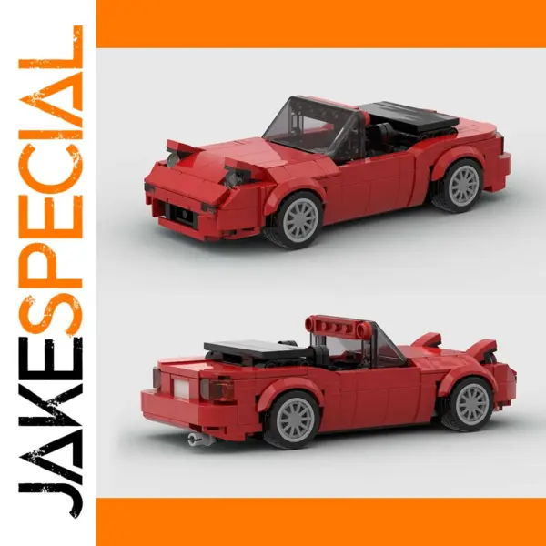 Mini Cabrio Open Car Building Blocks Set