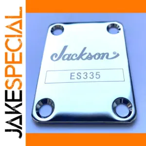 Chrome Guitar Neck Plate with ES335 Design