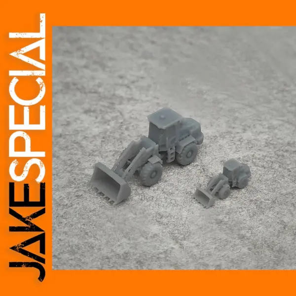 5PCS Resin Wheel Loader Model Set 1/700 1/350