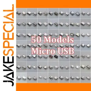 50-Pack Micro USB 5Pin Charging Ports for Mobile Devices
