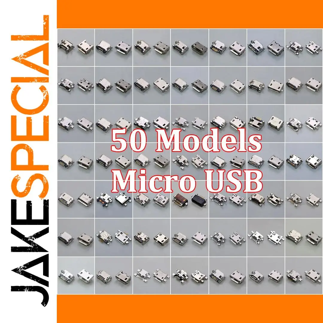 50-Pack Micro USB 5Pin Charging Ports for Mobile Devices 1 50-Pack Micro USB 5Pin Charging Ports for Mobile Devices