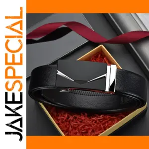 Men's Genuine Leather Automatic Ratchet Belt