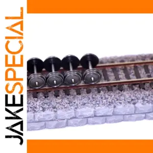 12pcs HO Scale 1:87 Metal Wheelsets