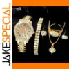 6 Pack Women's Elegant Quartz Watches Set