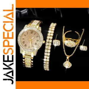 6 Pack Women's Elegant Quartz Watches Set