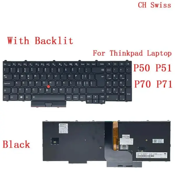 Backlit Keyboard for Lenovo Thinkpad P50 P51 P70 P71 - Image 19
