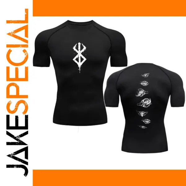 Men's Anime Printed Compression Gym Shirt