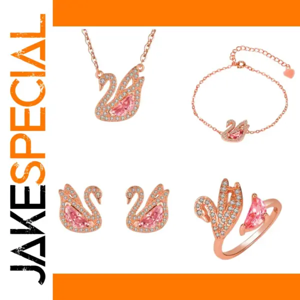 Elegant Swan Pendant Necklace for Women