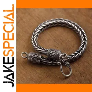 Men's Vintage Braided Stainless Steel Bracelet