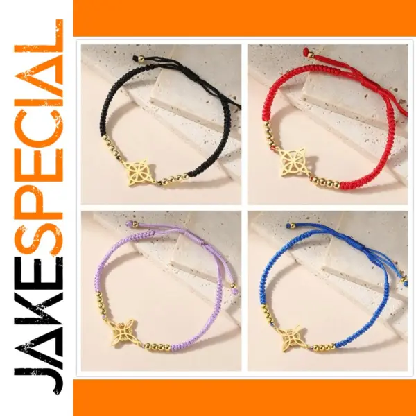 Witch Knot Charms Stainless Steel Bracelet