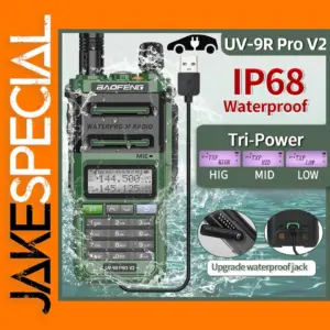 Baofeng UV-9R Pro V2 Waterproof Walkie Talkie