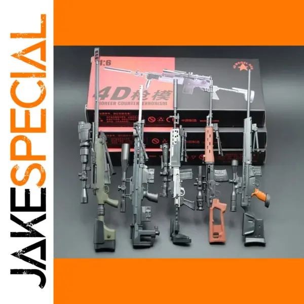 1/6 Scale Painted Gun Model Set of 6