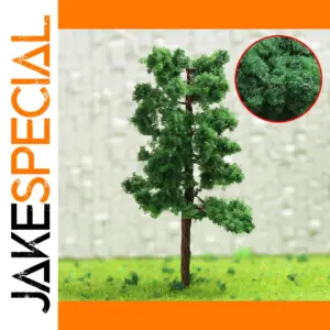 50pcs N Scale Model Trees 5cm Deep Green